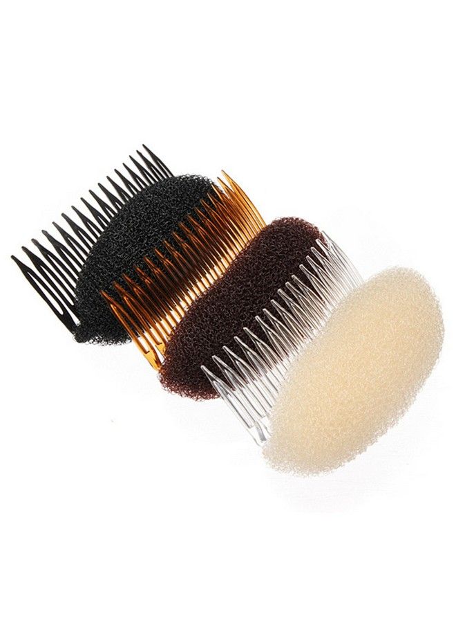 HiiBaby ® 2 قطع أدوات زيادة حجم الشعر بومب إت أب ستايلر أداة إدخال مشط الشعر (بيج) - Image 5