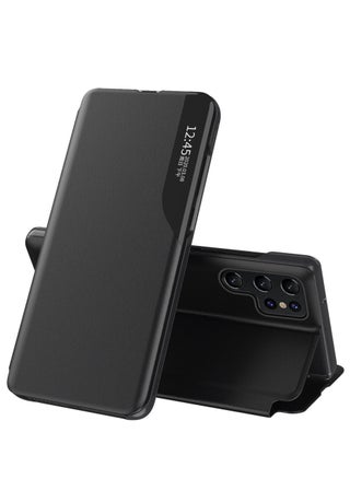 For Samsung Galaxy S24 Ultra Smart View Flip Case Folding Cover, Built-in Smart View Window, Magnetic Smart Flip Cover - Black - pzsku/Z27DD92078B706C04E650Z/45/_/1710767392/1c02e92a-3591-4c8c-bb0a-822d05390202