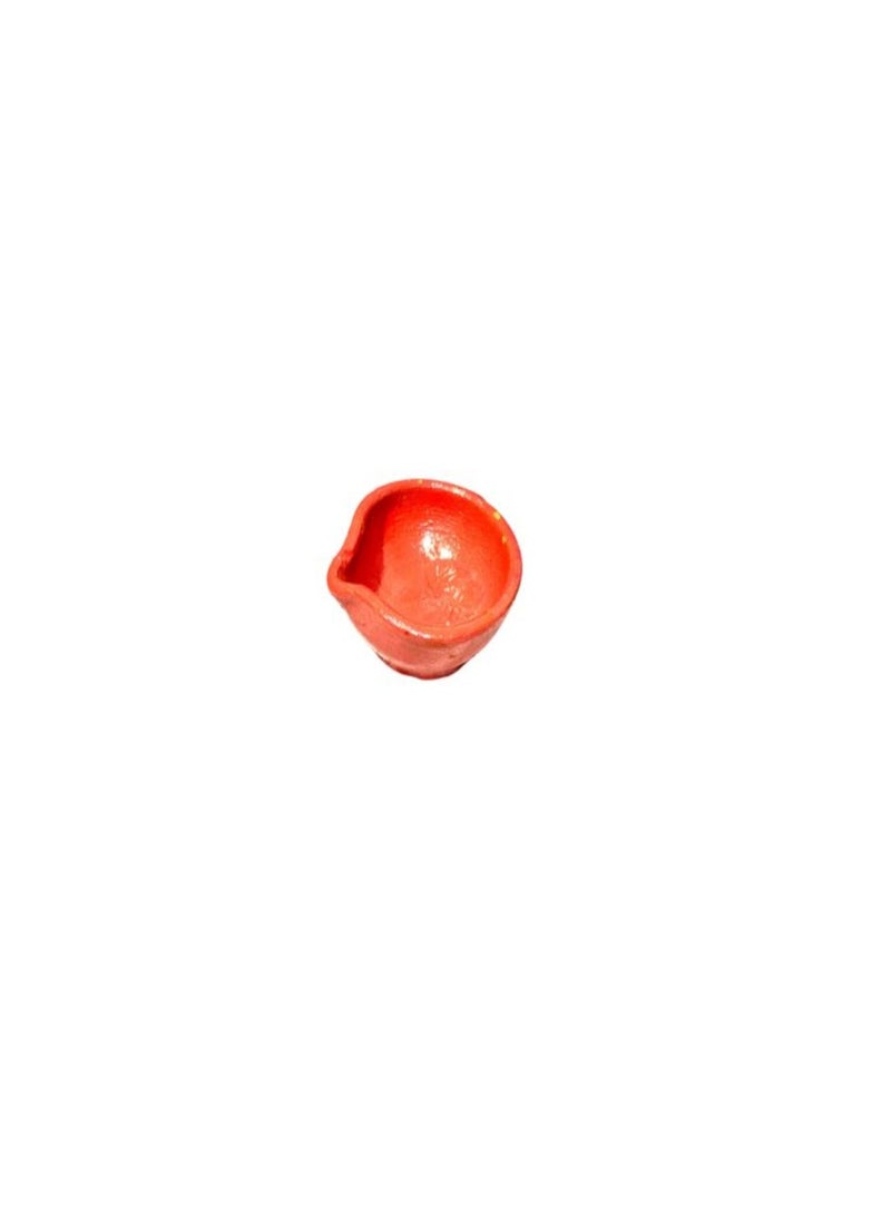 Generic Red Color Diya For Decorations and Diwali -pack of 4 