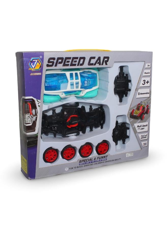 Juntong Speed Car DIY Assembly Toy - Image 2