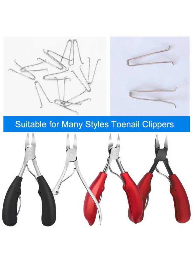 TorSor 5 Pack Toenail Clippers Spring Toe Nail Trimmer Torsion Springs Replacement Snap Shrapnel Clip Universal Manicure Pedicure Nail Cutter Clippers HeavyDuty Grooming Tool Parts Replace - Image 4