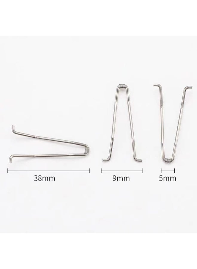 TorSor 5 Pack Toenail Clippers Spring Toe Nail Trimmer Torsion Springs Replacement Snap Shrapnel Clip Universal Manicure Pedicure Nail Cutter Clippers HeavyDuty Grooming Tool Parts Replace - Image 3