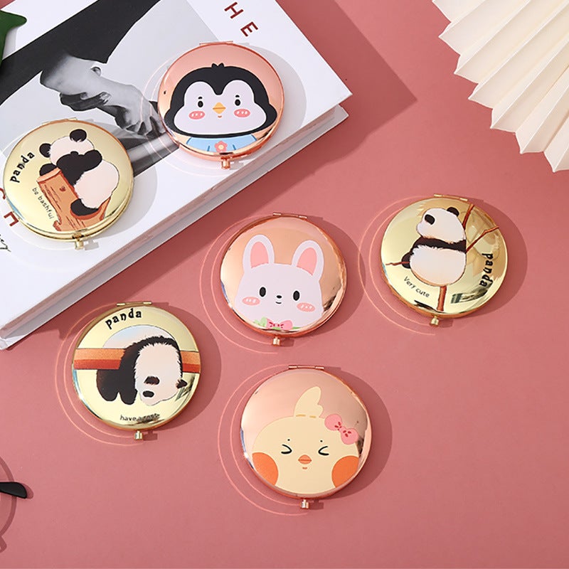 Double-Sided Portable Makeup Mirror – Folding HD Mini Flip for Girls - Image 4