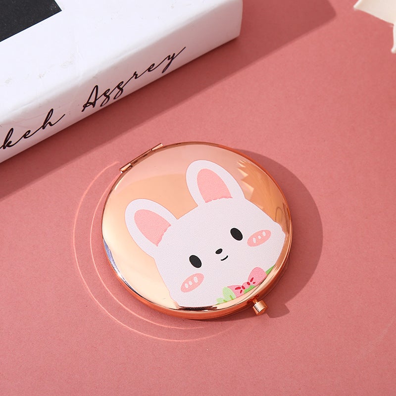 Double-Sided Portable Makeup Mirror – Folding HD Mini Flip for Girls - Image 5