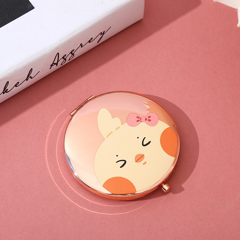 Double-Sided Portable Makeup Mirror – Folding HD Mini Flip for Girls - Image 1