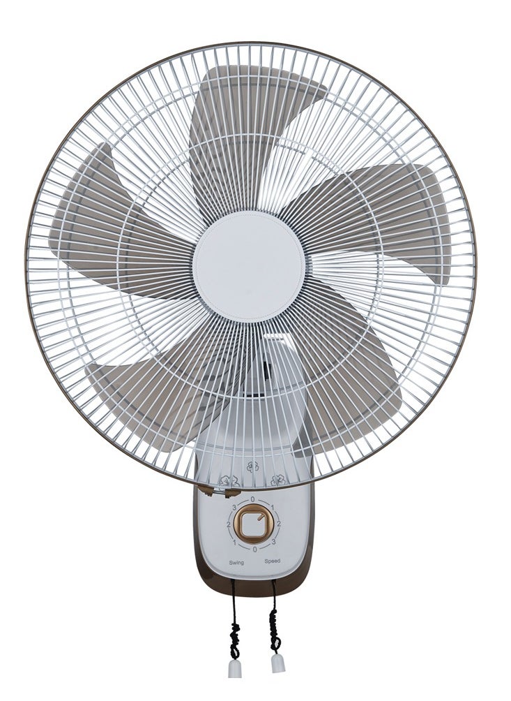 Stargold 16 Inch Electric Wall Mounted Fan 55W 3 Speeds Rotary Switcher 5 Blade Speed Controller Ideal for Office Bedroom Study Room Living Room 