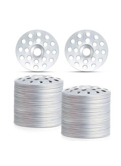 SUNSAR 200pcs 1 Inch Zinc Plated Plaster Washers Metal Washers for Screws Profile Washer Flat Plaster Ceiling Washers Plaster Repair Rings Plaster Buttons for Wall Ceiling Drywall Hole Fixing  - Image 1