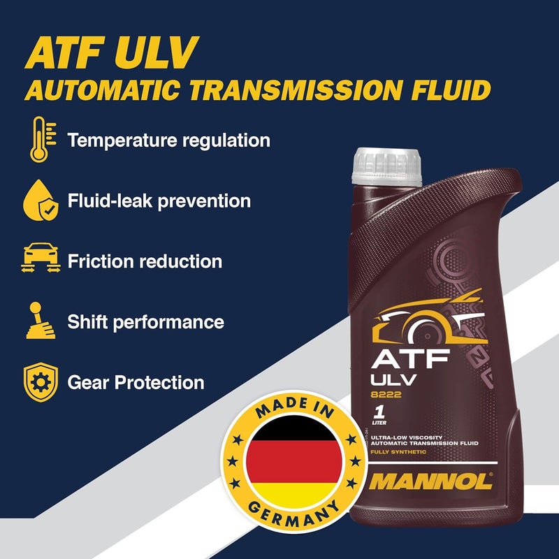 MANNOL 8222 Ultra-Low Viscosity Synthetic Gear Oil 1L for AISIN 8-Speed and 10-Speed Transmissions - Image 3