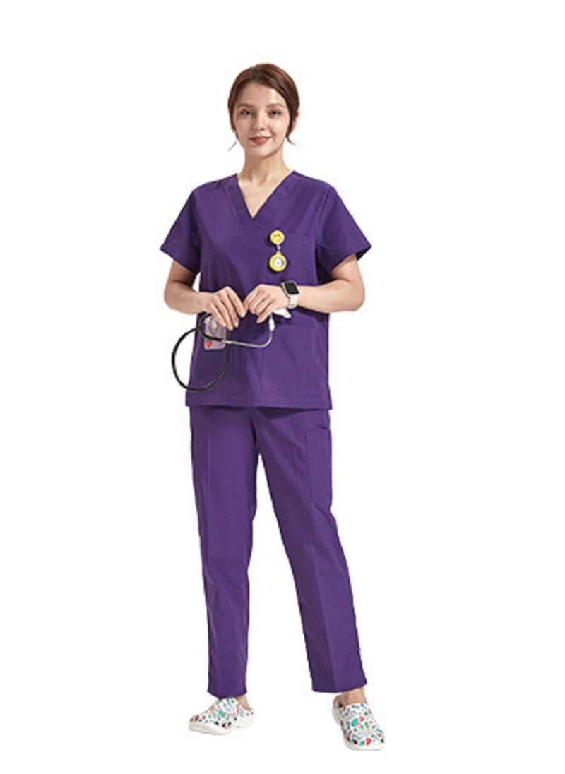 Gasin - Short Sleeve Lab Coat, Medical Uniform, Medical Female Scrub, Short Sleeve Medical Scrub - Image 1
