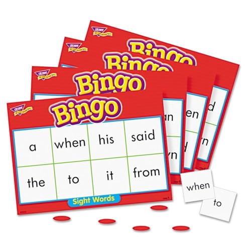 TREND ENTERPRISES: Sight Words Level 1 Bingo Game, Exciting Way for Everyone to Learn, Play 6 Different Ways, Great for Classrooms and at Home, 3 to 36 Players, for Ages 5 and Up - Image 1