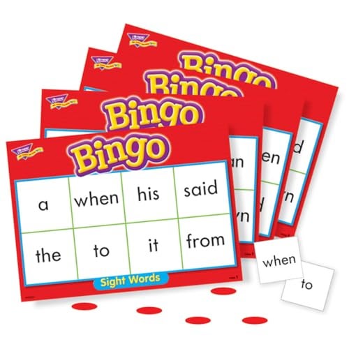 TREND ENTERPRISES: Sight Words Level 1 Bingo Game, Exciting Way for Everyone to Learn, Play 6 Different Ways, Great for Classrooms and at Home, 3 to 36 Players, for Ages 5 and Up - Image 4