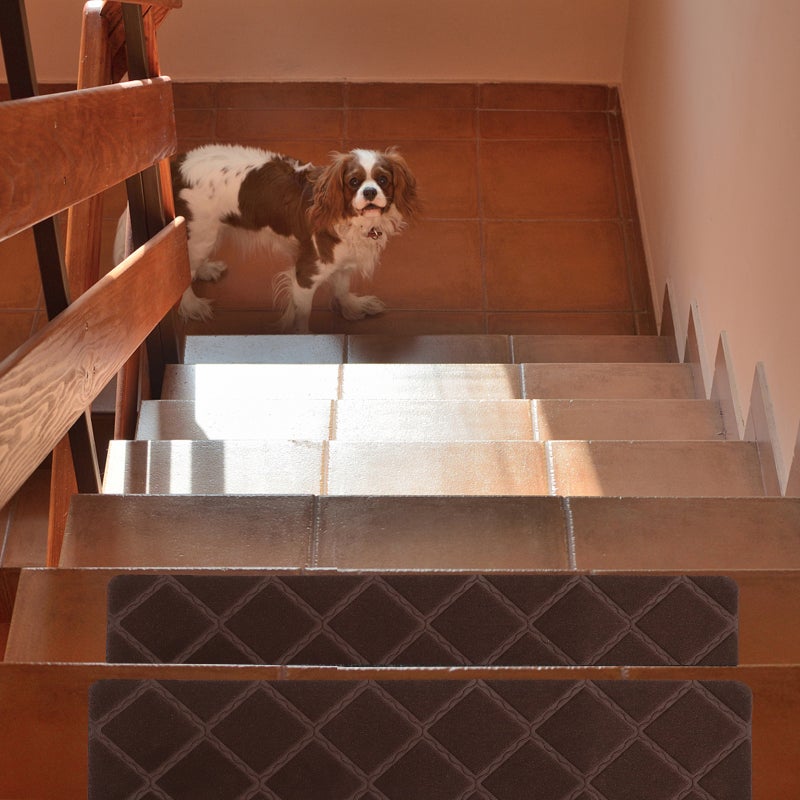 4pcs Stair Carpet Self Sticking Indoor Outdoor Stair Runner For Step - Image 4