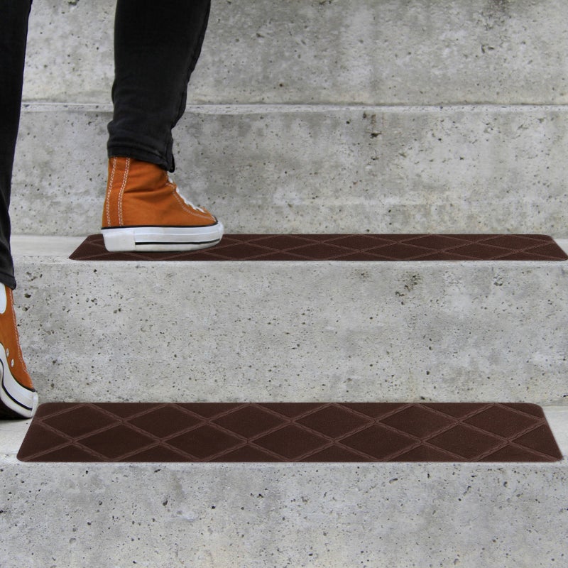 4pcs Stair Carpet Self Sticking Indoor Outdoor Stair Runner For Step - Image 3