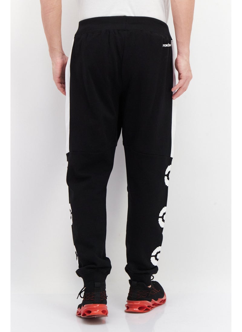 DIFUZED Men Pixel Charizard Fleece Sweatpants, Black - Image 5
