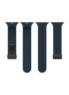 Anmi 2 Pack Silicone replacement Magnetic Buckle Band for apple watch Band 42mm/44mm/45mm/49mm, Waterproof Silicone Sport Band for iWatch Series 8,Ultra,7,SE,6,5,4,3,2,1  - Image 4