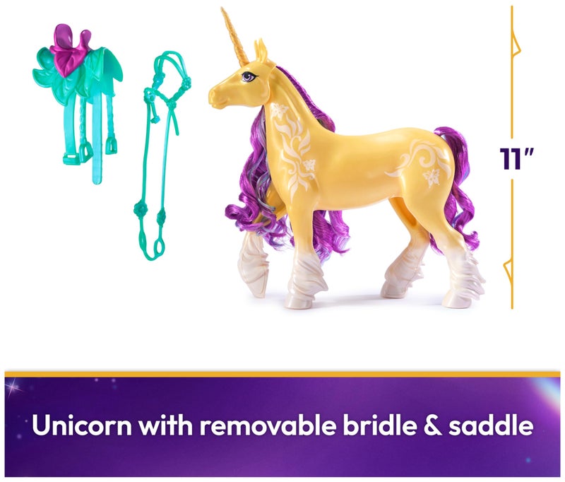 Unicorn Academy, Leaf with 2 Riding Accessories, 11”, Compatible with Ava, Dolls & Unicorn Toys for Girls Ages 4 and up - Image 2