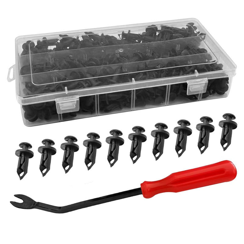 BSAMZO 200PCS Nylon Fender Fastener Rivet Push Clips Fender Push Clip Compatible with Honda Suzuki Kawasaki Rangers RZR Sportsman Polaris 7661855 - Image 3