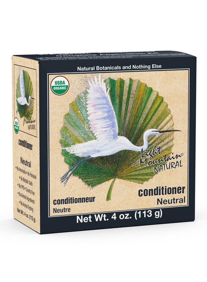 لايت ماونتين صبغة شعر الحناء وبلسم صبغة شعر محايدة للرجال/النساء مع نباتات مرطبة للشعر اللامع 4 أونصة - Image 1