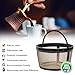BRENSTEN 4 Cup Reusable Filter Basket With Mesh Bottom Fits MrCoffee Coffee Maker and Brewer Permanent Filter Replacement for Mr Coffee Gold BasketStyle Filters 1Pack - Image 4