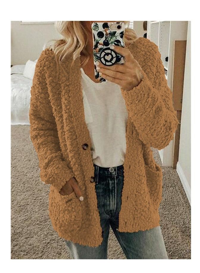 Loquat Autumn And Winter Fashion Simple Women's Woolen Coat 