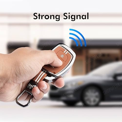SHOPOFLUX Key Cover for Hyundai Grand i10 NIOS Asta | Venue | i20 | Aura | Exter | Creta | Elantra 3 Button Smart Key Only (Metal Brown Silicone) - Image 3