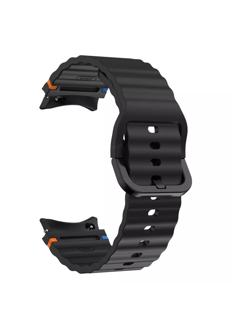 إلترازون Breathable Sport Loop Band for Samsung Galaxy Watch 4, 5, 6, 7 – Adjustable Lightweight Nylon Strap – Soft, Sweat-Resistant, Skin-Friendly Sport Replacement Band for Men & Women – Quick Install, All-Day Comfort - Image 4