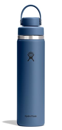 Hydro Flask Water Bottle - Insulated Stainless Steel - Wide Mouth Flex Chug Lid, Non Spill, Leakproof in 24 Oz Harbor Blue - Image 1