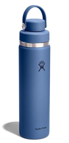 Hydro Flask Water Bottle - Insulated Stainless Steel - Wide Mouth Flex Chug Lid, Non Spill, Leakproof in 24 Oz Harbor Blue - Image 2