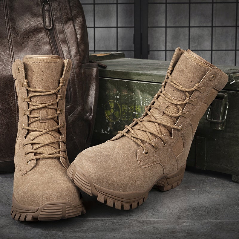 New Large Size Special Forces Training Military Boots Outdoor Mountaineering Combat Boots Desert Wear-Resistant Training Combat Boots - Image 5