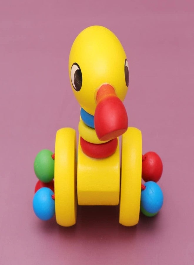 MarvelStore Wooden Animal Push Along Toy for Toddlers | Colorful Walking with Rolling Beads | Sturdy and Fun Baby Pushing Walker Toy for Early Development and Motor Skill for Kids(Multicolor)(Model 1) - Image 5