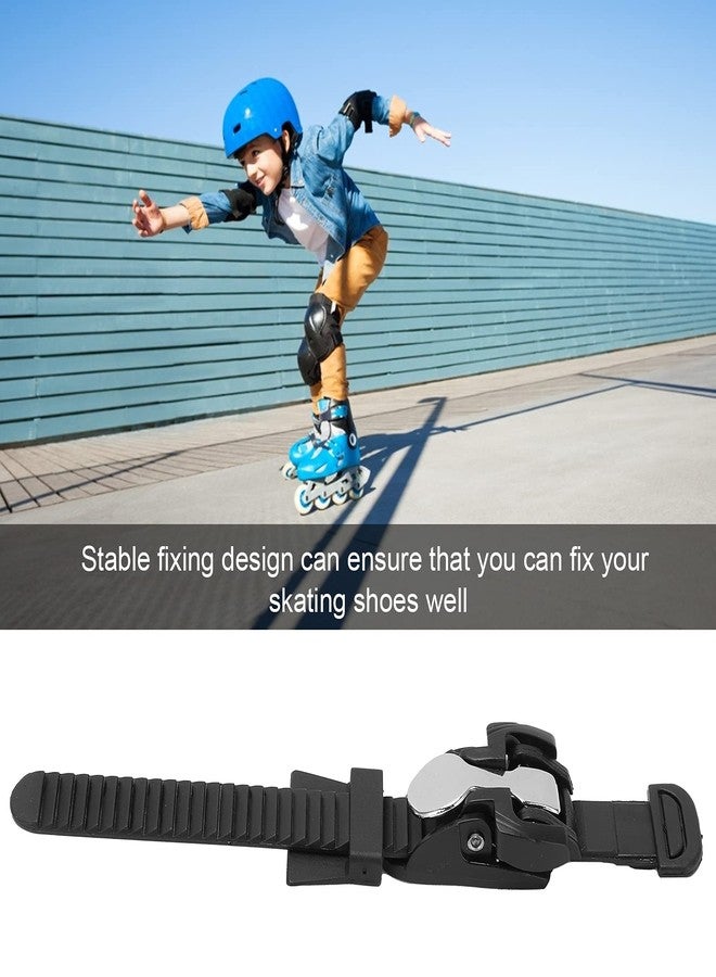 plplaaoo Roller Skate Strap, Inline Skate Buckle, Replacement Inline Roller Skate Shoes Strap Buckles, Durable T Shaped Adjustable Length Roller Skates Spider Buckle for Roller Skating Enthusiasts - Image 3