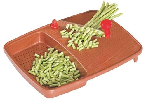 Luxafare 2 in 1 Cut and Wash Plastic Stainless Steel Cutting Blades Vegetable Fruit Chopping Boards - Image 2