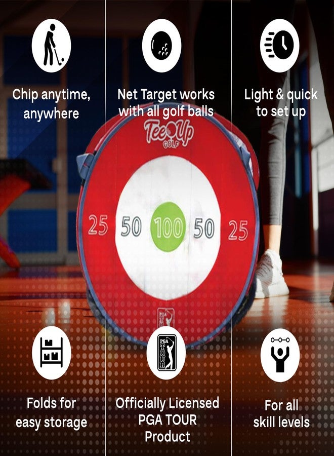 Golfgen PGA Tour Golf Practice Aids By Golfgen: Premium Chipping Nets, Putting Rings, & Targets, Indoor & Outdoor Training, Improve Accuracy & Control, Master Putting and Chipping, Portable for On The Go - Image 4