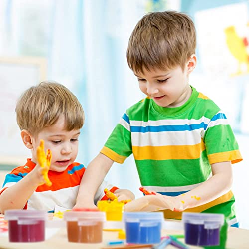 Aulufft 180 Pcs Mini Acrylic Paint Set,15 Pack Acrylic Paint Strips with 30 pcs Paint Brushes and 15 pcs Palettes,12 Colors Kids Paint Set Container Strips Storage for Painting Artistic Crafts - Image 5