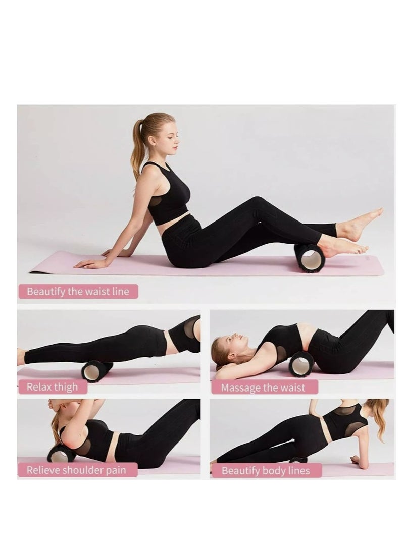 OASIS-TH Large Size Foam Roller Massage EVA Muscle Relaxation Massager Hollow Foam Column Roller For Gym Pilates Yoga Fitness Equipment 45X14CM  - Image 3