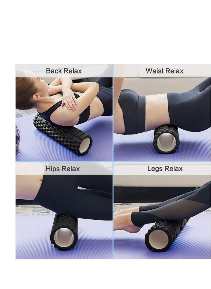 OASIS-TH Large Size Foam Roller Massage EVA Muscle Relaxation Massager Hollow Foam Column Roller For Gym Pilates Yoga Fitness Equipment 45X14CM  - Image 4
