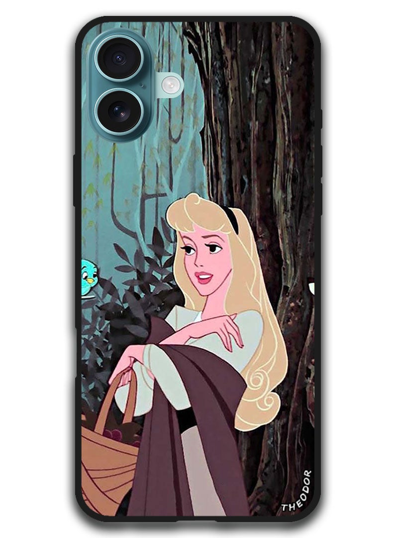 Theodor Protective Case Anti Scratch Shock Proof Bumper Cover For iPhone 16 (6.1)-inch Princess (2) - Image 1