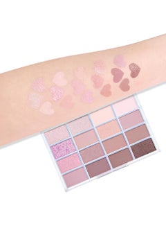 16Colors Light Purple Pink Brown Basics Matte Eyeshadow Palette,Eye Shadow Travel Makeup Palette all in one Long Lasting Waterproof Ultra-Blendable,Great for Travel Gift Kit - pzsku/Z27DE6A5E10718DF9AE24Z/45/_/1716278719/5352ecb3-c934-4aa2-a64c-fbab3868cc56