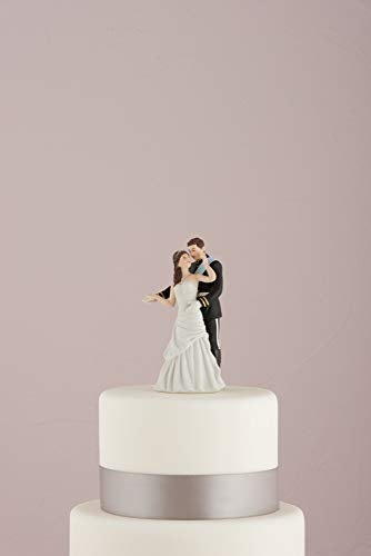WEDDINGSTAR Prince and Princess Couple Porcelain Figurine Cake Topper, 2.63 x 2.5 x 5.38 - Image 3