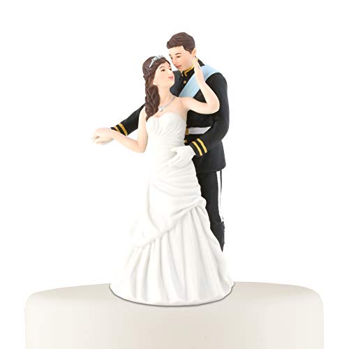 WEDDINGSTAR Prince and Princess Couple Porcelain Figurine Cake Topper, 2.63 x 2.5 x 5.38 - Image 2