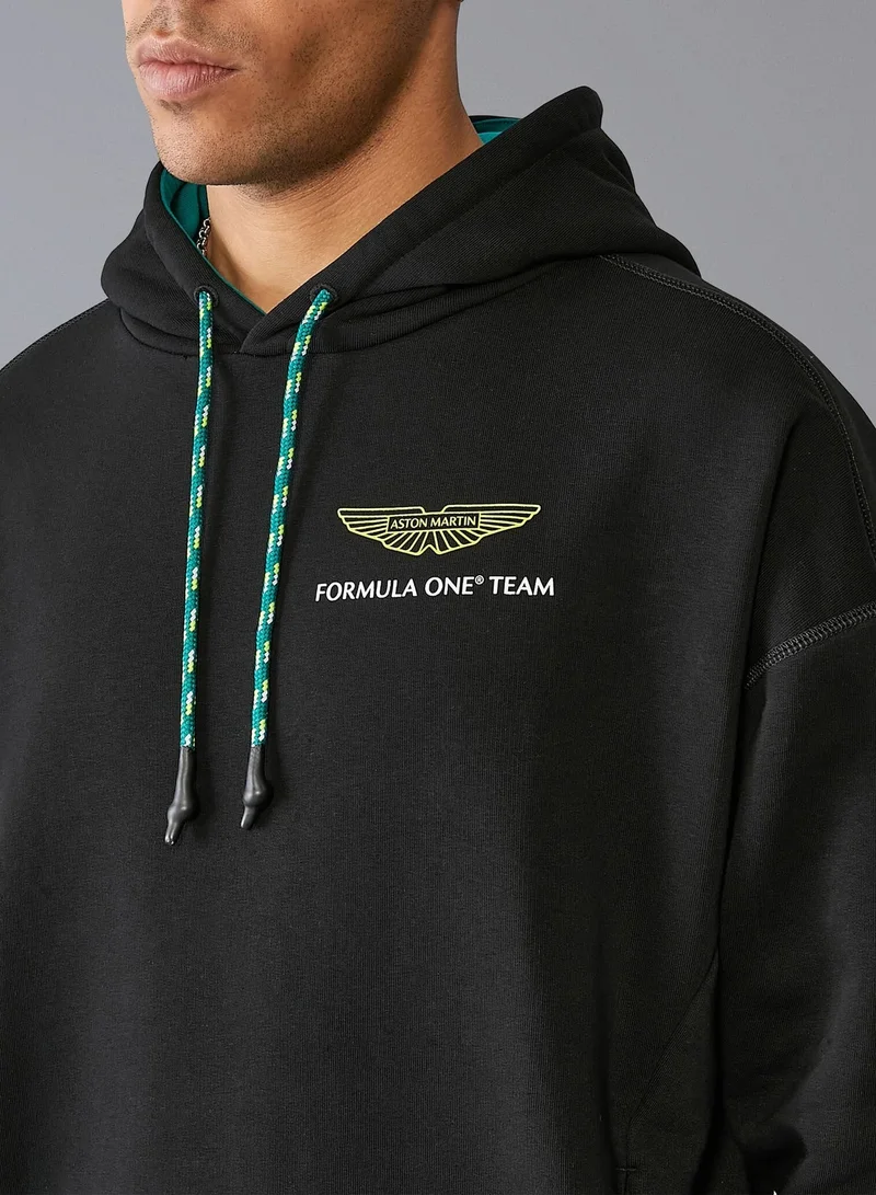 Aston Martin  Aston Martin F1 Lifestyle Logo Hoodie  | Best Price UAE