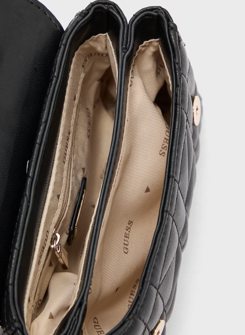 GUESS Edita Mini Convertible Crossbody Flap