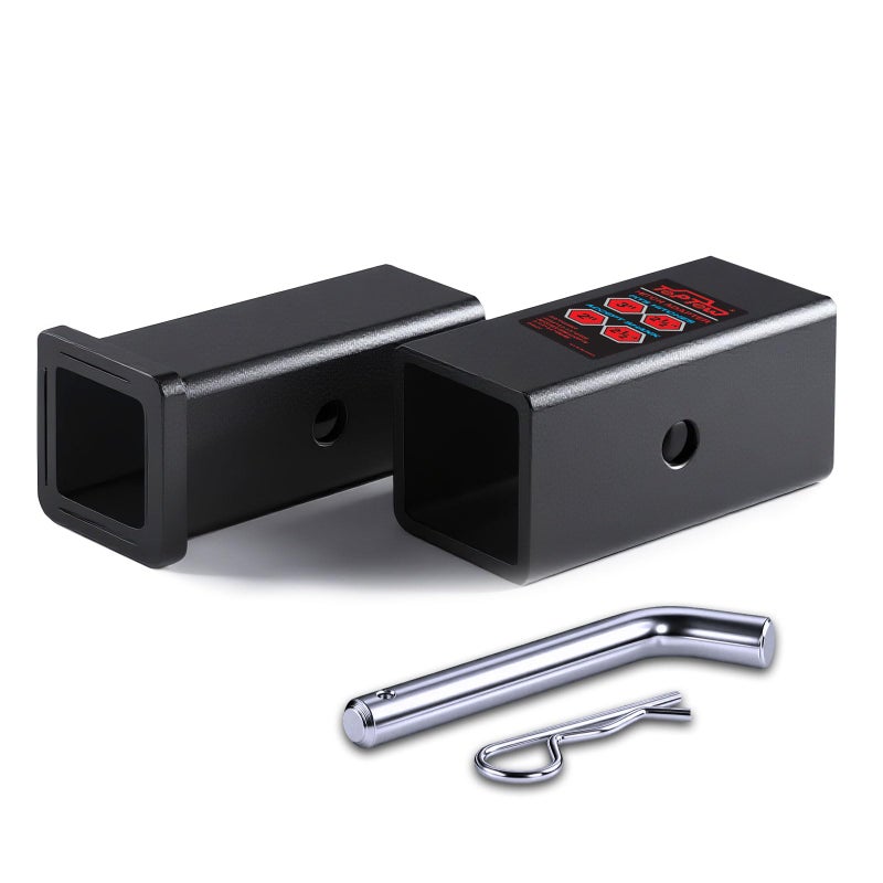TOPTOW 64027HP Trailer Hitch Adapter 3 to 212 and 212 to 2 Hitch Reducer Sleeve Carbon Steel 58 inch Pin Clip Included