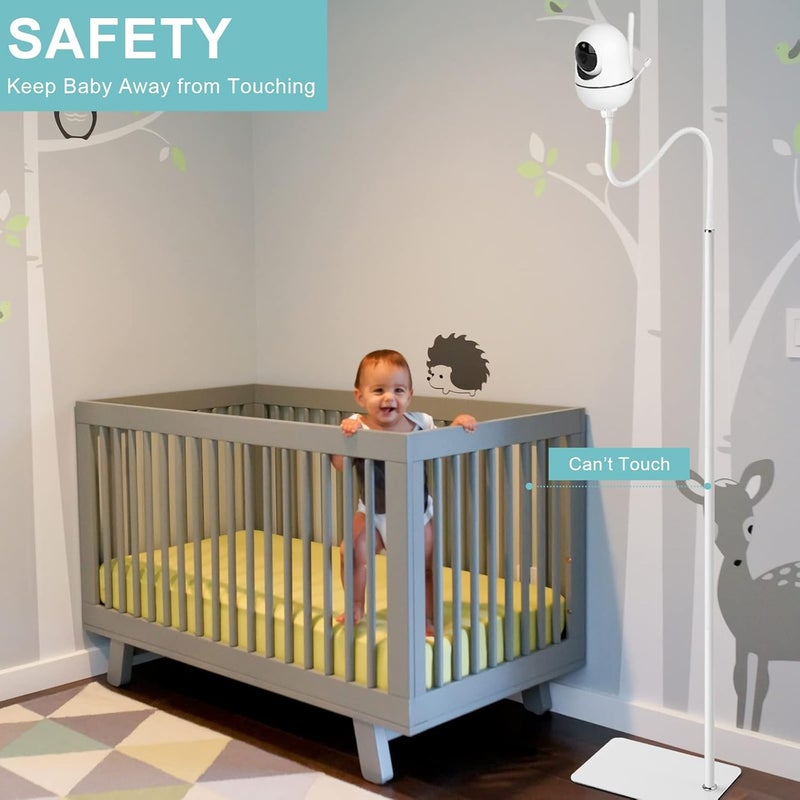 iTODOS 688 Adjustable Height Baby Monitor Floor Stand Holder for HelloBaby HB6550HB65HB6558HB66HB248Nanit Pro Smart Baby Monitor  Flex StandANMEATE SM935ESM650Bonoch Baby Camera - Image 5