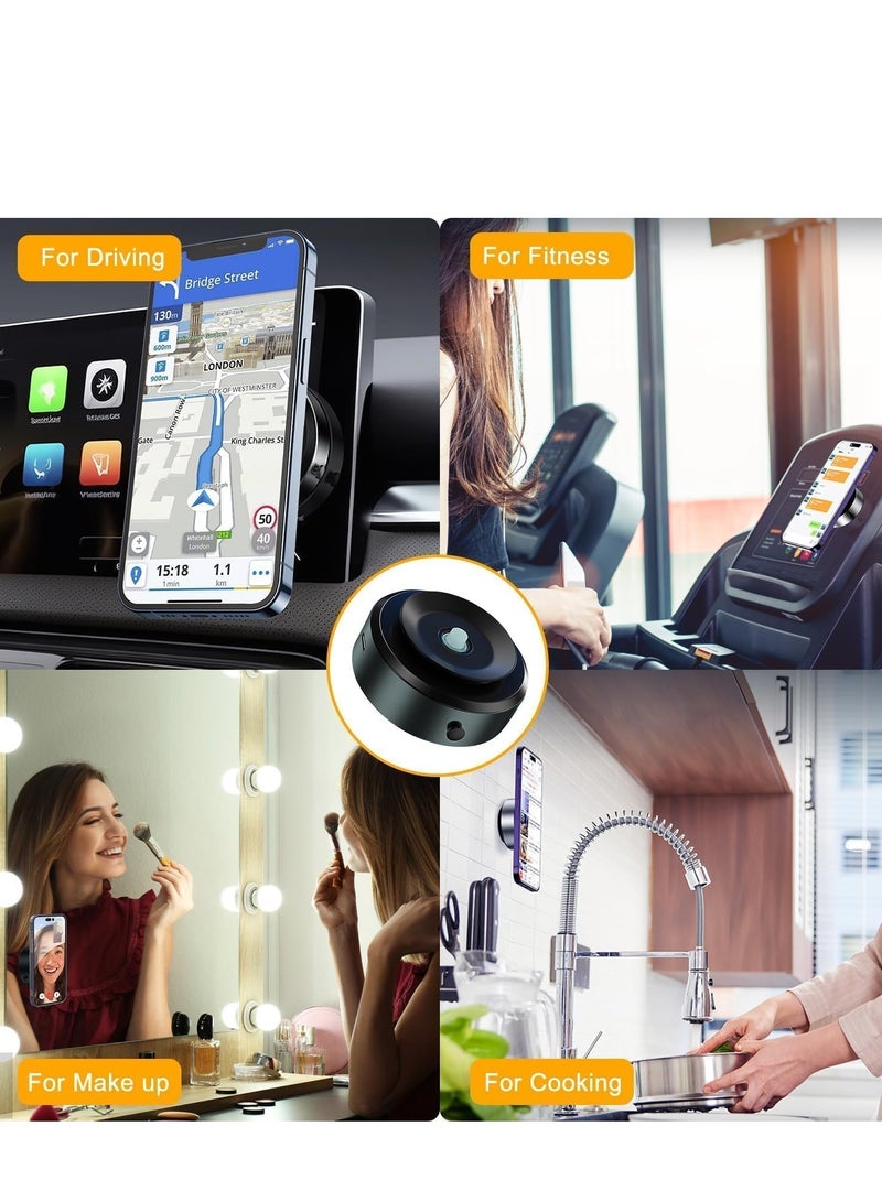 ELTRAZONE "Suction Magnetic Phone Holder for Car – Vacuum Suction Mount, Magnetic Car Phone Holder for iPhone, Cup Holder Mount" - Image 5