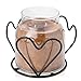 A Cheerful Giver A Cheerful Giver Metal Candle Jar Holder - Black Heart Candle Jar Holder - Fits Papa or Mama Jars - Rustic Candle  - Image 2