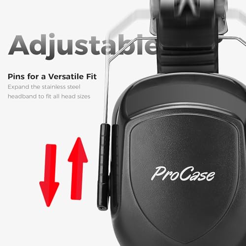 Procase سماعات أذن بروكيس لتقليل الضوضاء، حماية صوتية، سماعات إلغاء الضوضاء NRR 28dB للبالغين والأطفال المصابين بالتوحد، حماية السمع للرماية والقص - أزرق - Image 2