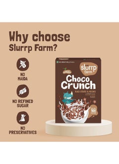 Slurrp Farm Choco Crunch Chocolate Ragi Stars And Moons Cereal No Refined Sugar 400g 400g  - Image 4