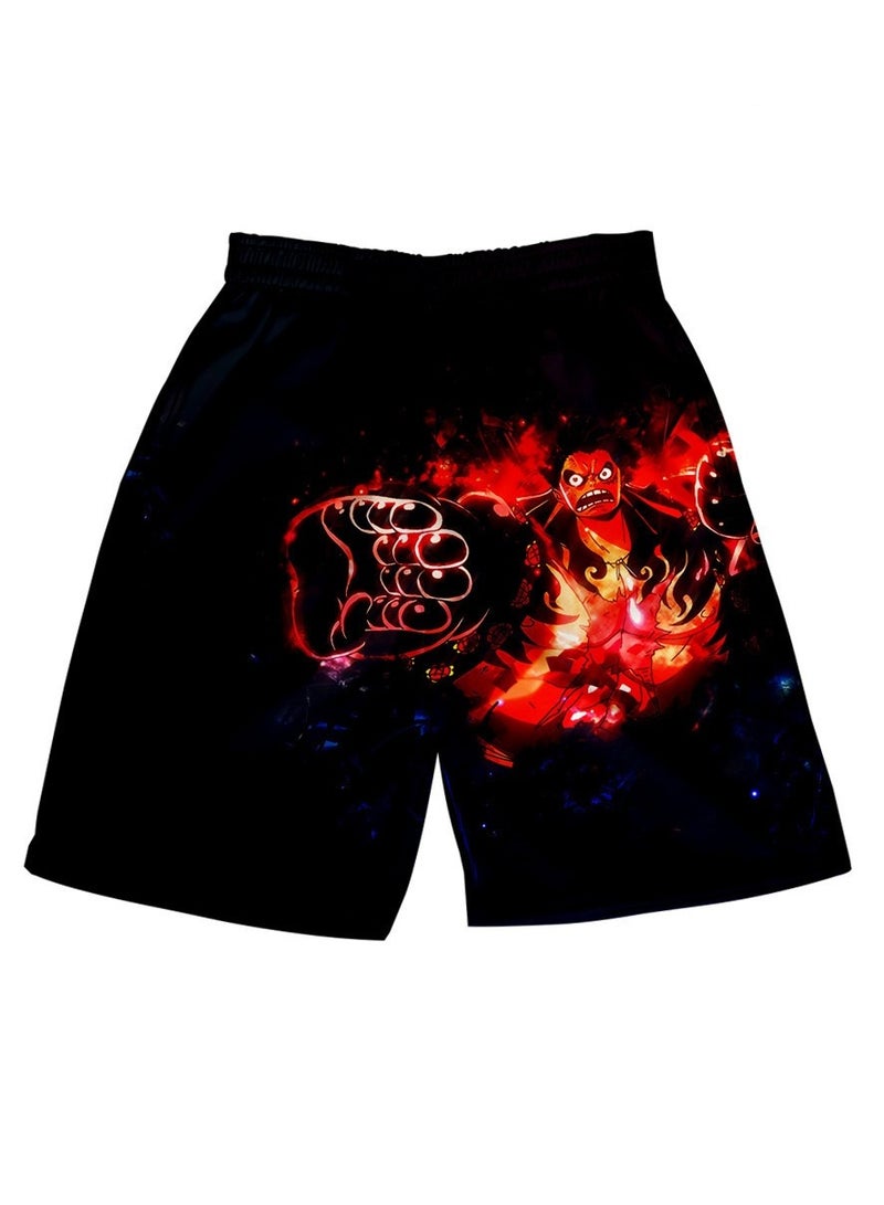 KUYING Summer One Piece Loose Home Five Guarter Shorts  - Image 1