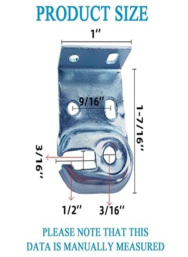 Kowibcl 6pcs Roller Window Shade Inside and Outside Mount Brackets with Screws, Curtain Rod Holder, Zinc - Image 5
